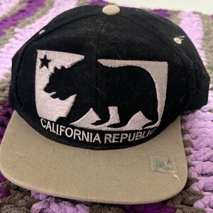California Republic Black and Tan Hat